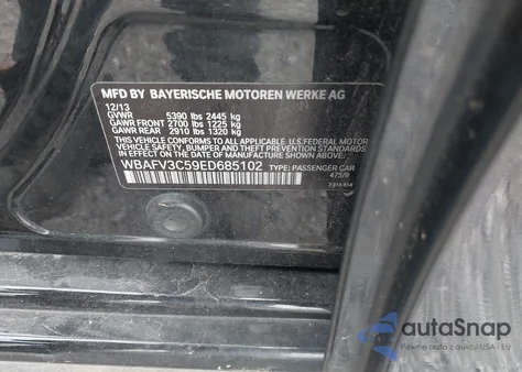 2014 BMW 535D xDrive из США, поврежденный, VIN WBAFV3C59ED685102